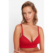 Trendyol Red Seamless/Seamless Rope Strap Covered Knitted Bra