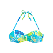 SUNSEEKER Bikini zgornji del modra/rumena/zelena/bela