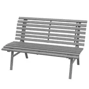 Homestar Vrtna klop za 2 osebi 123x67x79 cm siva