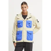 Jakna The North Face TNF x Yinka Ilori ženska, bež barva, NF0A89GC3X41