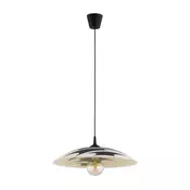 Viseči lestenec na kablu ARMI 1xE27/15W/230V črna/bež