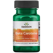 Swanson - Beta karoten 25 000 IU (7 500 mcg), 100 mehkih kapsul