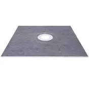 VEVOR Komplet za rob prhe 1219x1219 cm centralni odtok vodotesen prekrivni sloj
