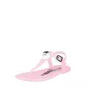 Karl Lagerfeld Sandali roza/črna/bela