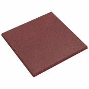 Vidaxl Ploščice za zaščito pred padci 24 szt. Rdeča 50 x 50 cm Guma