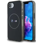 Ovitek BMW Case IML Metal White Circle MagSafe  for iPhone 16e black (BMHMPSE424HBMKH)