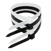 COMMEL PVC vezice 4.7mmx380mm, Crna