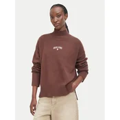 Guess Jeans Pulover W6BR09 Z1252 Rjava Relaxed Fit