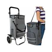 MALATEC velik 40L termo nakupovalni voziček in prenosna torba na mehkih kolesih do 30kg 00023187