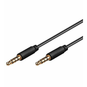 PremiumCord Kabelski priključek 3,5 mm 4 pol M/M 3 m