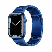 FORCELL Pas za Apple Watch Forcell F-Design FA10 z zaponko iz jekla, 42 / 44 / 45 / 49 mm, modra