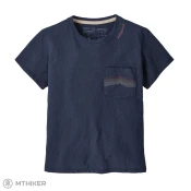 Patagonia Ridge Rise Stripe Pocket Responsibili Ženska majica s kratkimi rokavi, New Navy (XS)