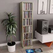 shumee Omarica za CD plošče sonoma hrast 21x20x88 cm iverna plošča