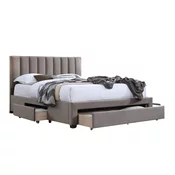 Krevet Houston 869 (Taupe) Bracni, Svijetlo smeda, 160x200, Tkanina, Basi a doghePodnice, 164x214x111cm