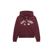 Superdry & Co Jopa na zadrgo ATH ESS temno rdeča/off-bela