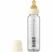 BIBS Baby Glass Bottle 225 ml steklenička za dojenčke Ivory 225 ml