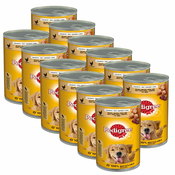 Pedigree konzervirana hrana s piščancem in korenjem 12x1200 g