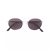 Giorgio Armani - tinted round sunglasses - unisex - Brown