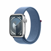 Apple Watch Series 9 41 mm Digitalno 352 x 430 pikseli Ekran osjetljiv na dodir Srebro Wi-Fi GPS