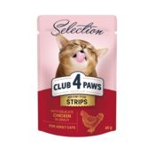 Club4Paws Premium mokra hrana za mačke - Delikaten piščanec v omaki 12x85g