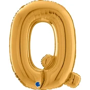 shumee Folija balon črka Ó, Q, 66 cm, zlat