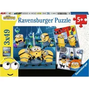 Ravensburger Puzzle Mimons 2: Zločinec prihaja 3x49 kosov