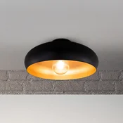 B.K. Licht Stropna svetilka Zoe, črno-zlata, kovina, E27 - Dnevna soba/jedilnica - Sodobni - črna, zlata