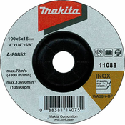 Brusni disk sa presovanim centrom Makita A-80852