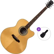 Pasadena PJC-500 All Solid Basic SET Natural Gloss Jumbo akusticna gitara