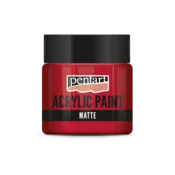 Akrilna barva mat - 50 ml - šminka rdeča