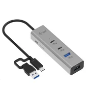 i-tec Univerzalni polnilni kovinski razdelilnik 2x USB-C 2x USB-A, PD 85W