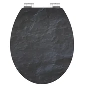WC deska Schütte BLACK STONE MDF HG, Soft Close