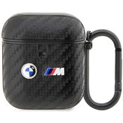 BMW AirPods 1/2 Black Carbon Double Metal Logo (BMA2WMPUCA2)