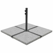 Postolje za suncobran granitno 25 kg cetvrtasto sivo