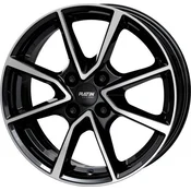 PLATIN P95 6,5x16 4x100 ET37 CB60,1 D-SCHWARZ FR.POL – alu felga