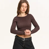 Cropp - Viskozna bluza - rjava