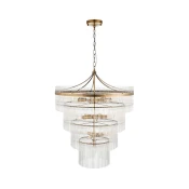 Endon 112576 - Lestenec na verigi MARIETTA 16xE14/6W/230V medenina/prozorna