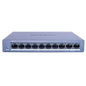 Hikvision DS-XS0110-P 8-portni hitri Ethernet neobvladljiv POE stikalo