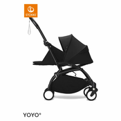 Stokke Ogrodje vozička black frame 0+ newborn pack Yoyo black