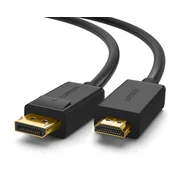 Ugreen 10239 kabel DisplayPort na HDMI, 1.5m, črn