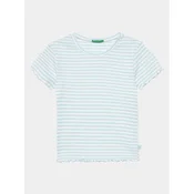 United Colors Of Benetton Majica 3W5BC10H7 Modra Regular Fit