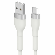 USB-A u USB-C kabel za punjenje i prijenos podataka Ringke Pastel 12W - 1.2 m - bijeli