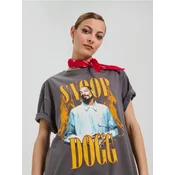 Sinsay - Pamucna majica sa printom Snoop Dogg - tamno siva