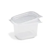 Skleda (PP) Ripboxx Tiny kvadratna prozorna 500ml [50 kosov]