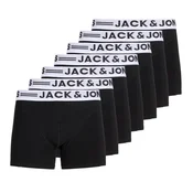 JACK & JONES Boksarice JACSENSE črna / bela