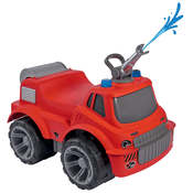 Gasilski avto s sedežem Maxi Firetruck Power Worker BIG z vodnim topom - gumirana kolesa od 2 leta