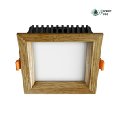 APLED - LED ugradna svetiljka SQUARE WOODLINE LED/6W/230V 4000K 12x12 cm masivni hrast