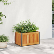 Vrtna sadilica 45 x 30 x 27,5 cm masivno bagremovo drvo i celik