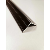 Kotna aluminijasta letev 30 x 30 mm temno rjava