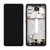Samsung Galaxy A52 5G A526B, A52s 5G A528B - LCD zaslon + steklo na dotik + okvir (Awesome Black) TFT